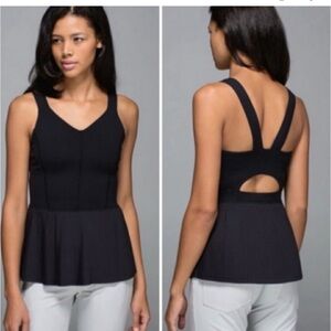 lululemon athletica Black Tank Top